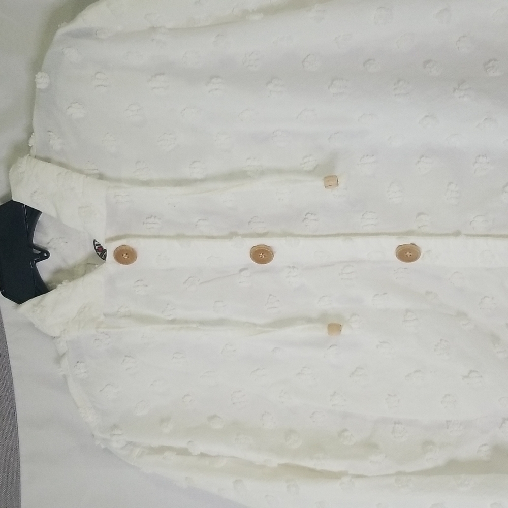 Produce Company - Off-White Textured Button Up Jacket - Picture 2 of 12